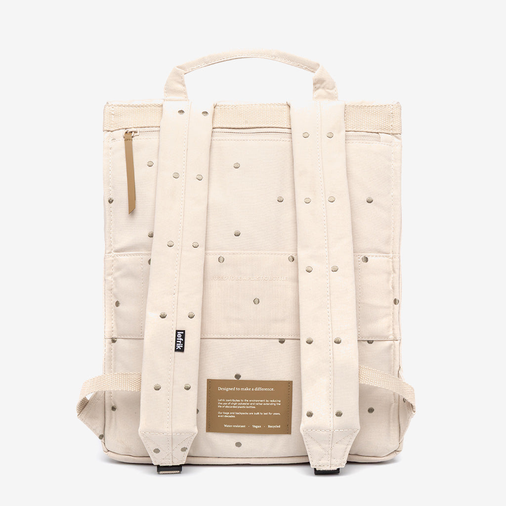 Handy Backpack Ecru Dots - Lefrik