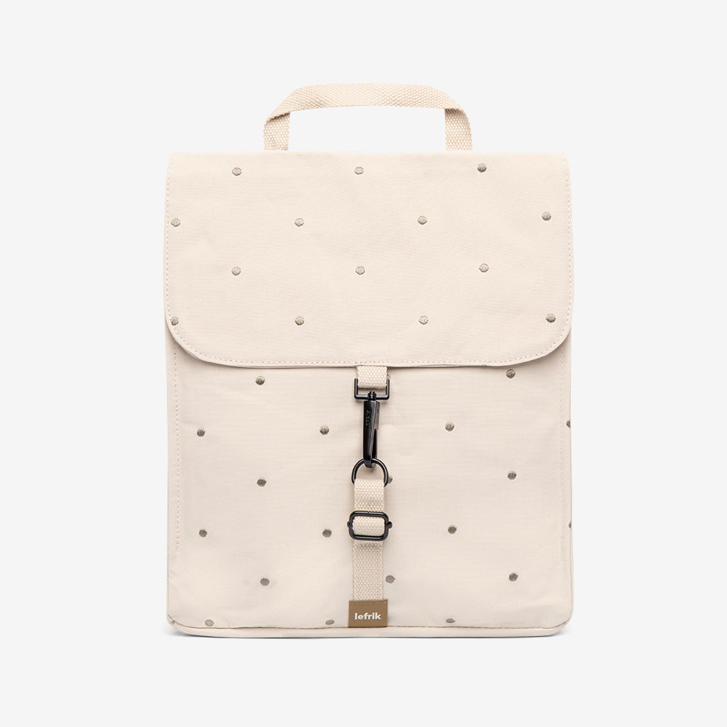 Handy Mini Backpack Ecru Dots - Lefrik