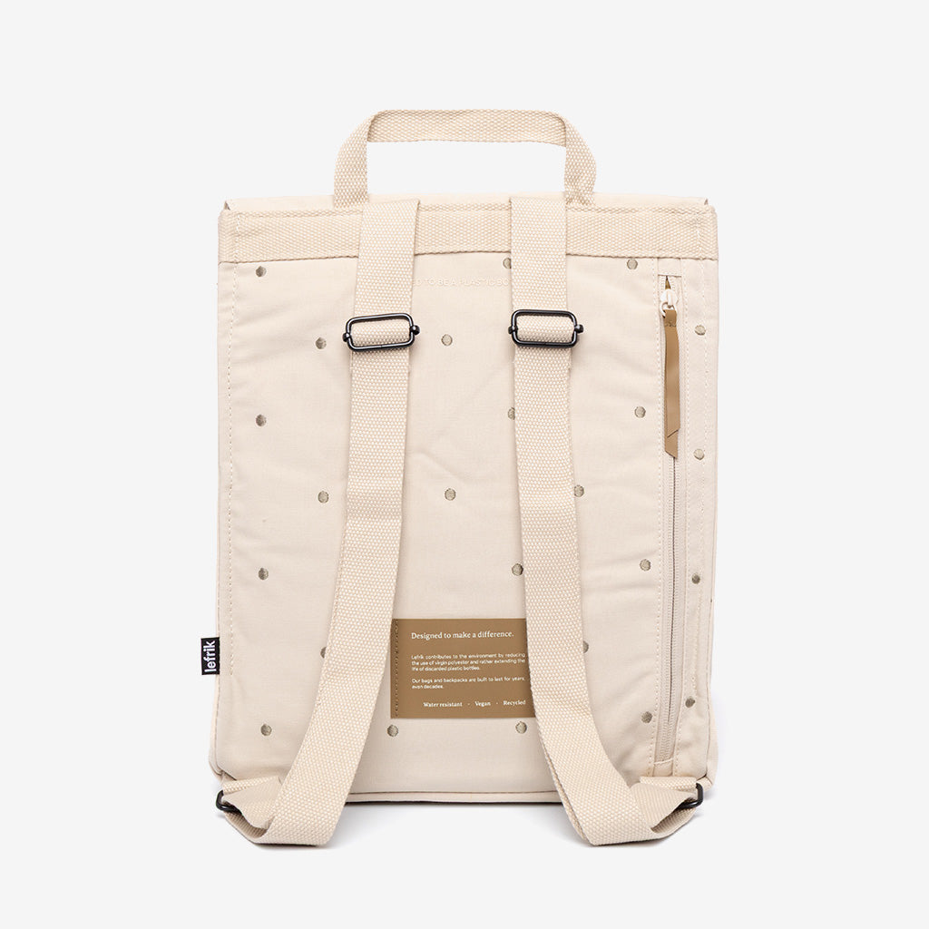 Handy Mini Backpack Ecru Dots - Lefrik
