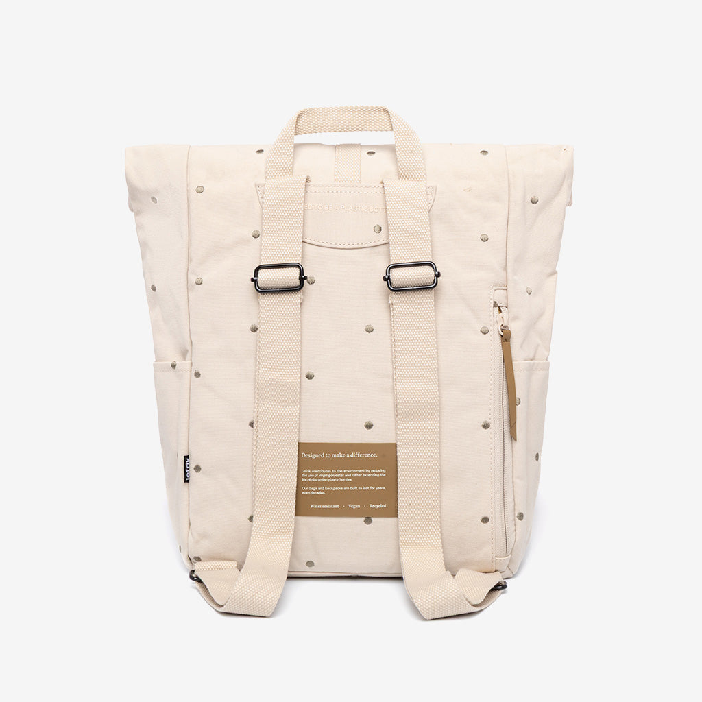 Roll Mini Backpack Ecru Dots - Lefrik