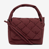 Bolso Ani trenzado Burgundy