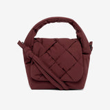 Bolso trenzado Ani Mini Burgundy