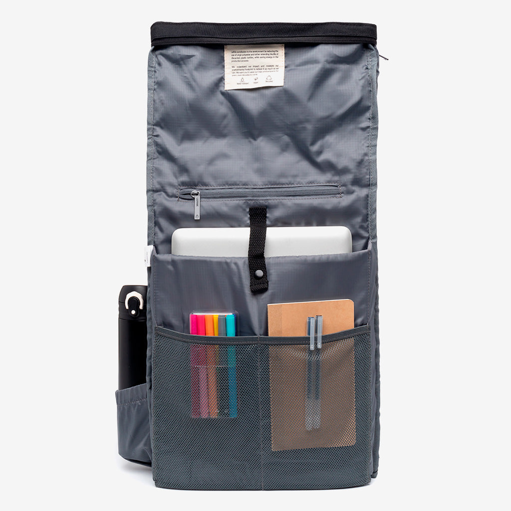 Roll Backpack Black - Lefrik