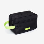 Kei Double Washbag Black Lime - Lefrik