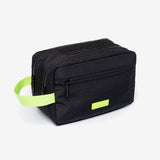 Kei Double Washbag Black Lime - Lefrik