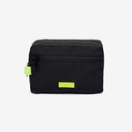 Kei Double Washbag Black Lime - Lefrik