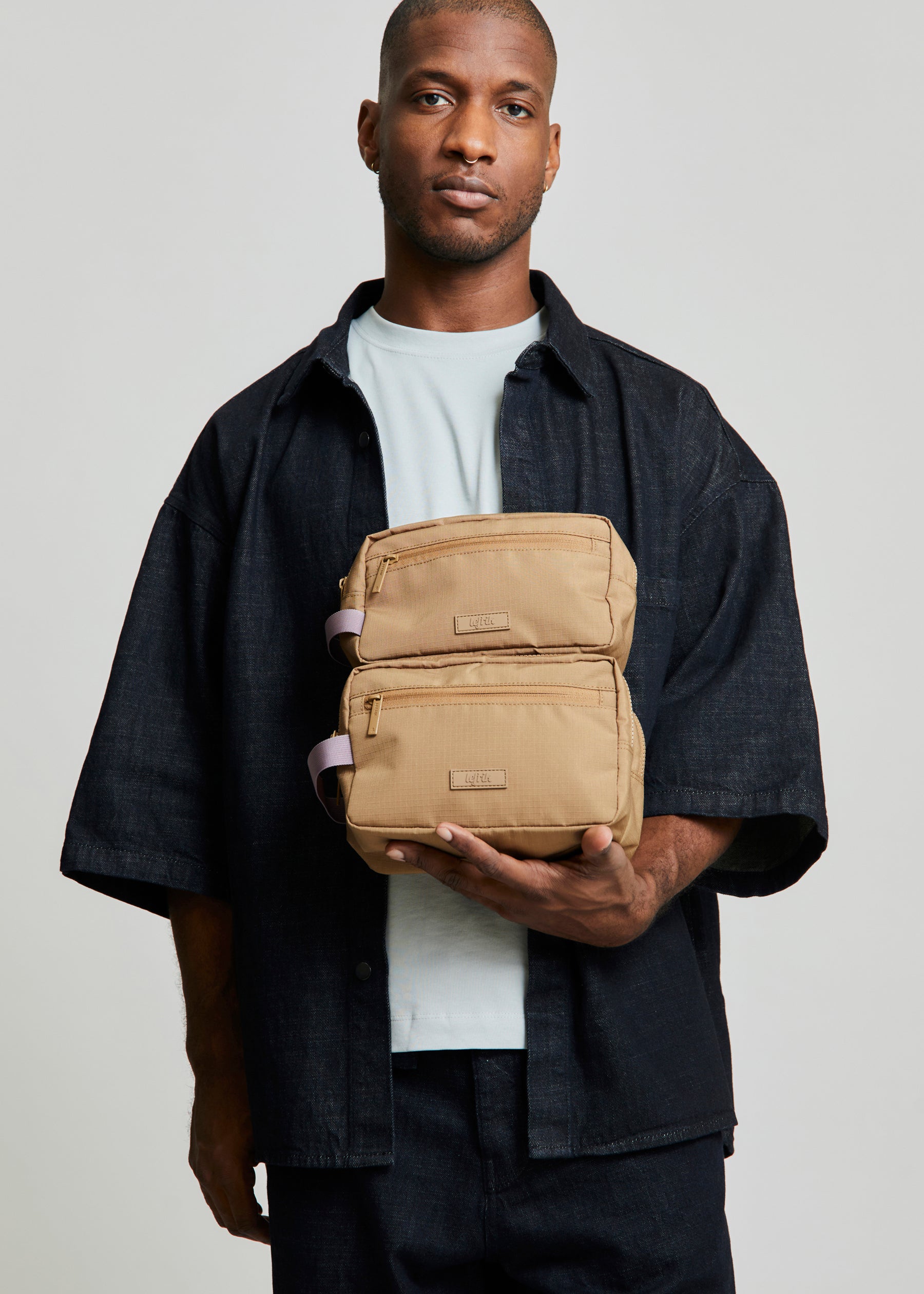 Kei Double Washbag Toffee - Lefrik