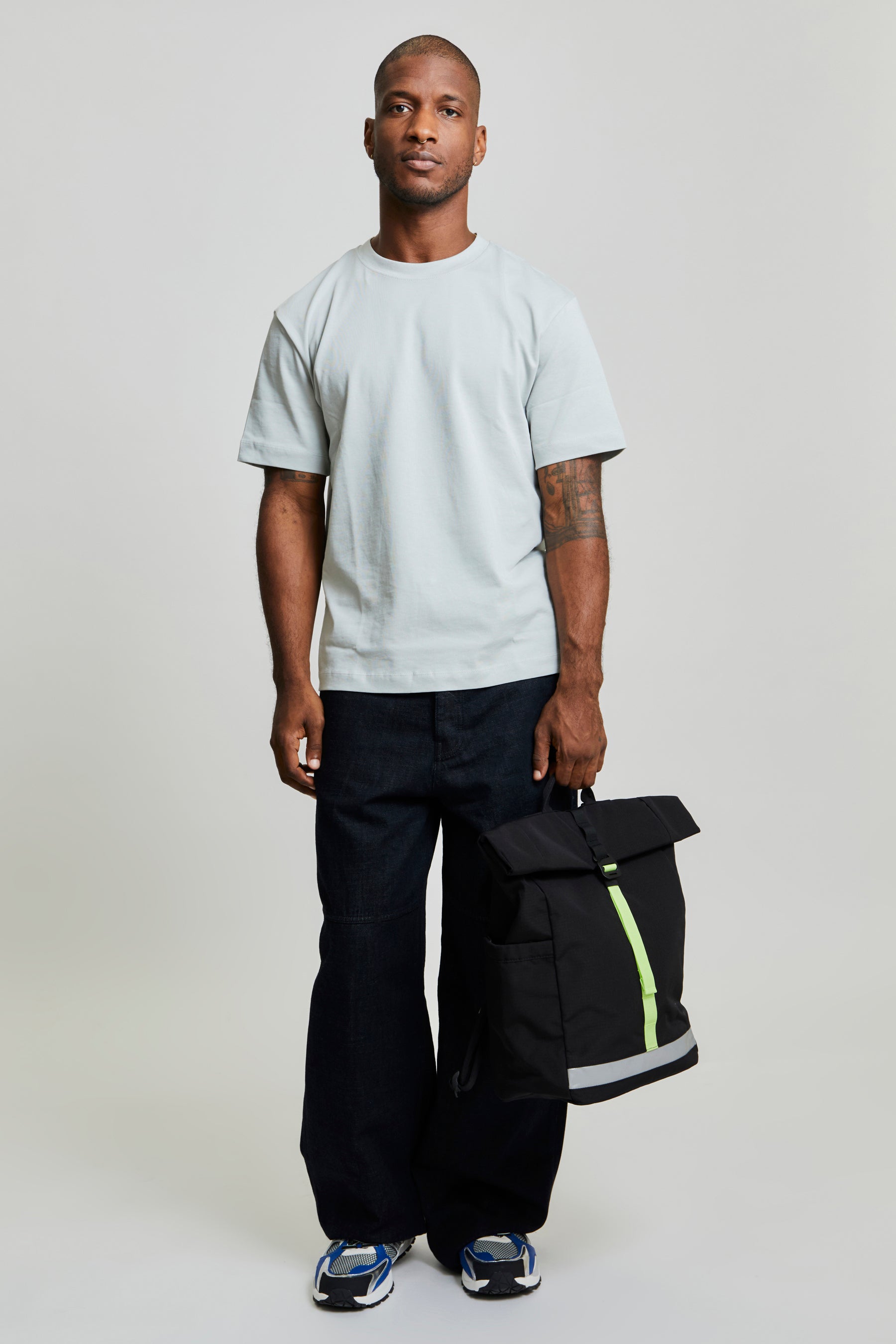 Lars Roll Backpack Black Lime - Lefrik