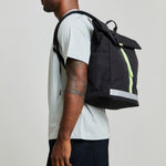 Lars Roll Backpack Black Lime - Lefrik