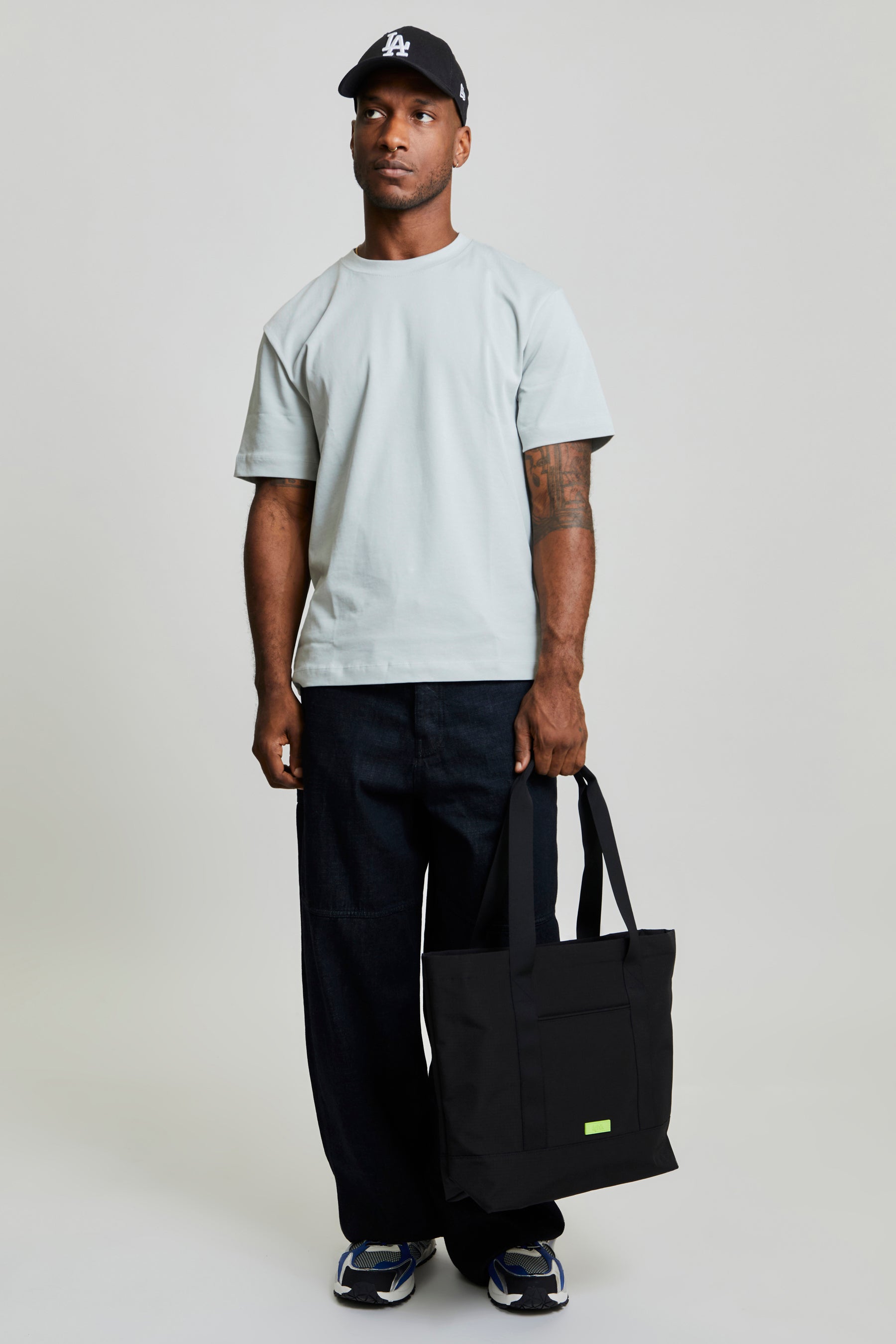 Strata Tote Bag Black Lime - Lefrik