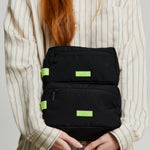 Kei Lithe Washbag Black Lime - Lefrik