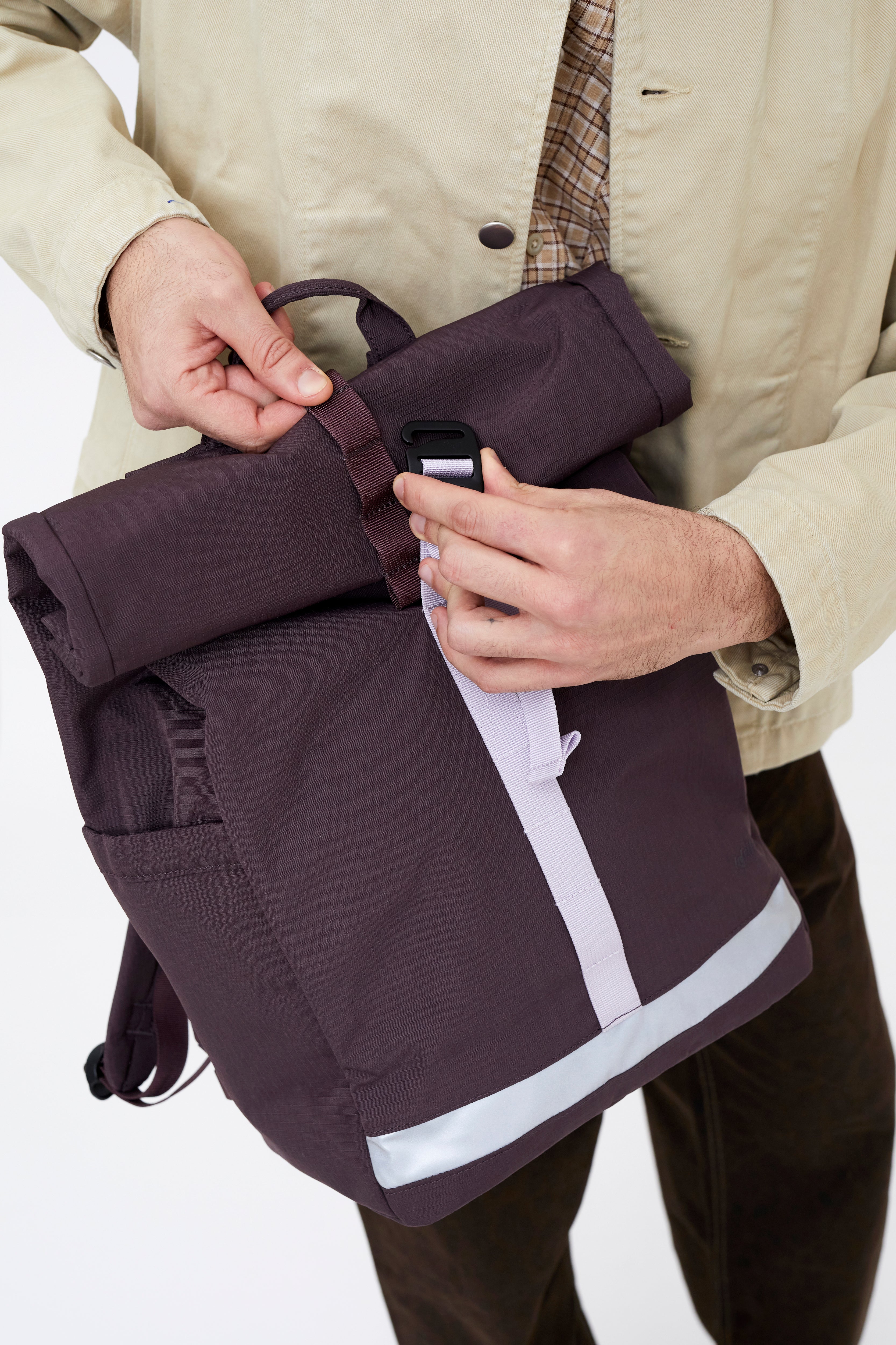 Lars Roll Backpack Wine - Lefrik
