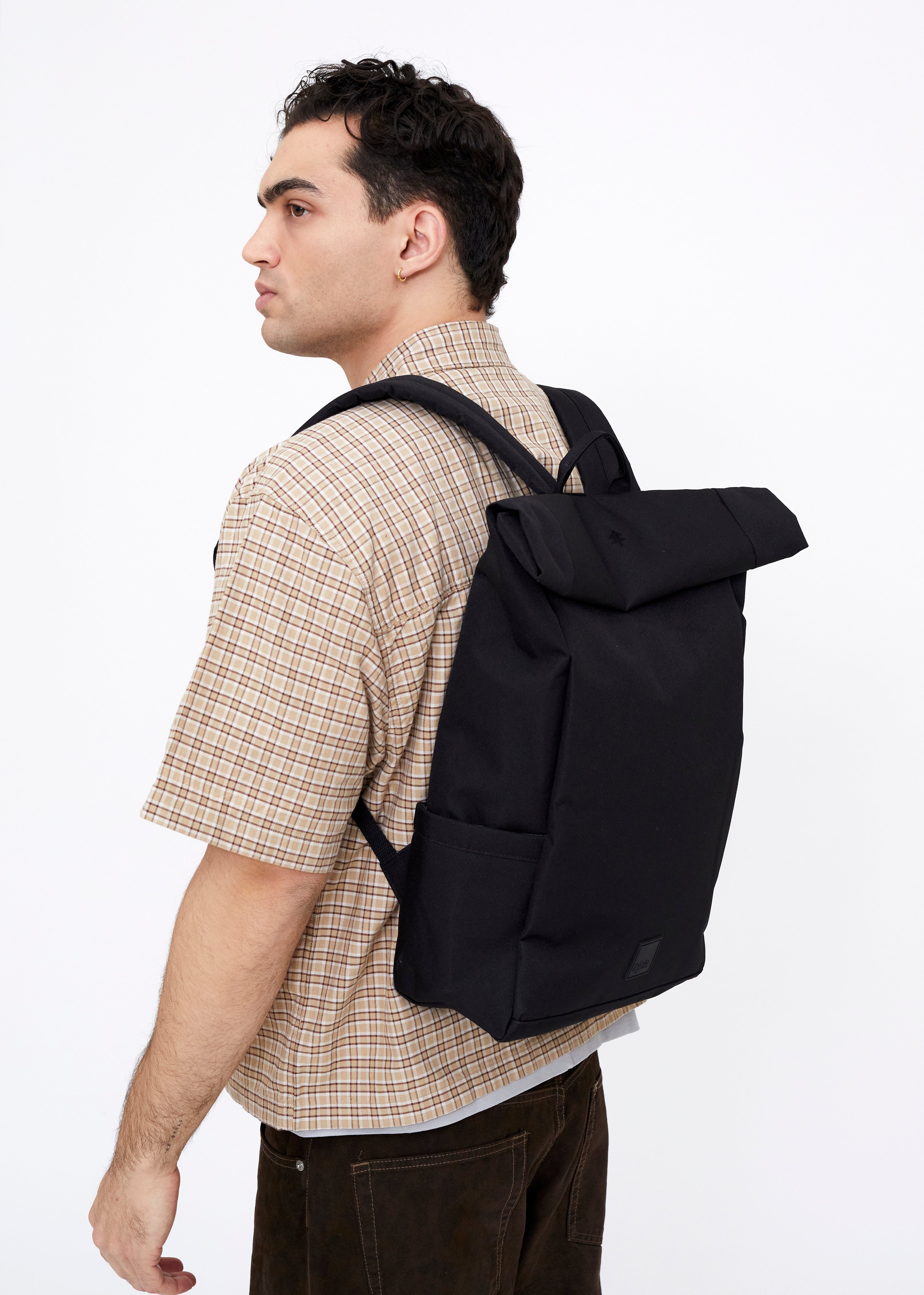 Roll Backpack Black - Lefrik