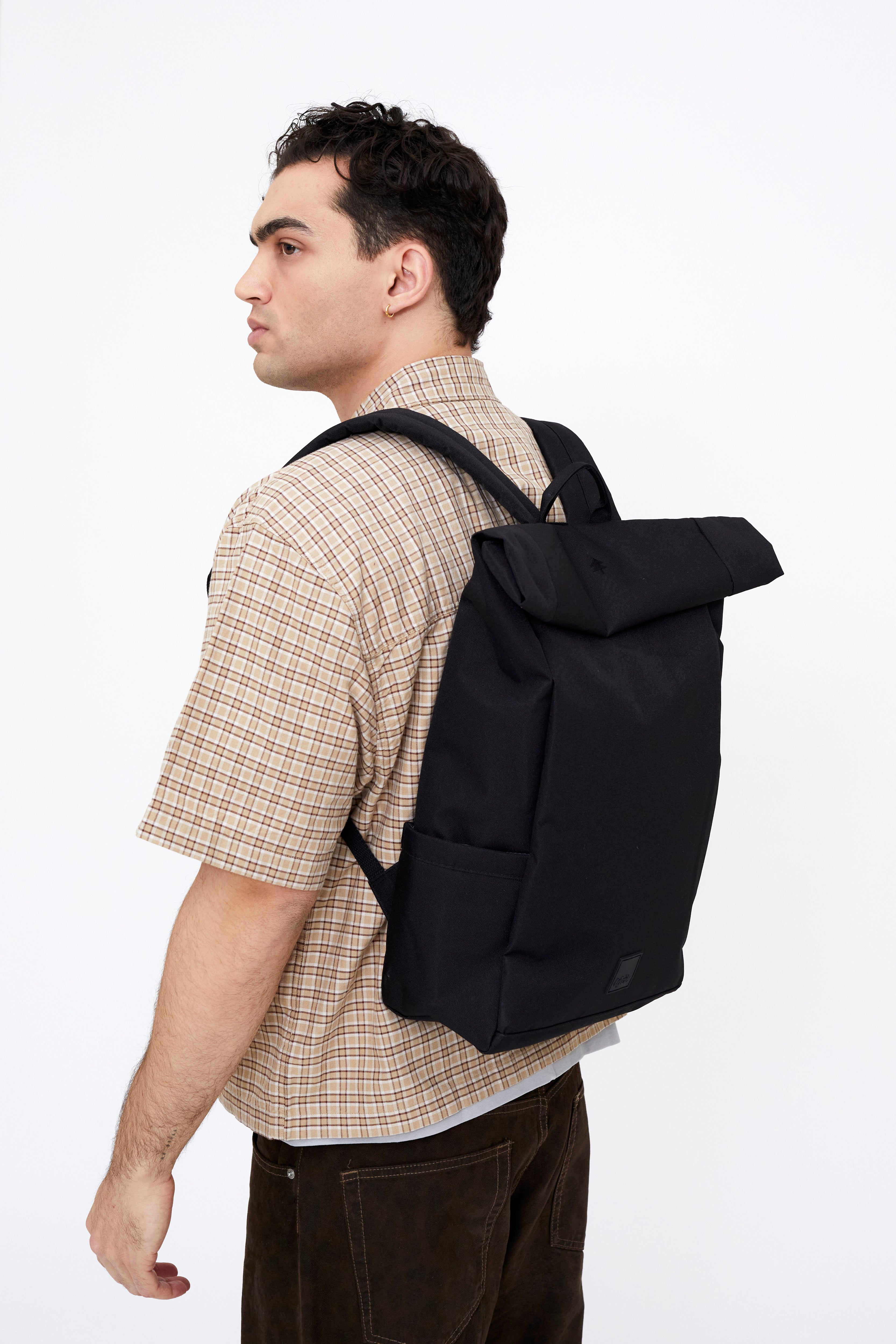 Roll Backpack Black - Lefrik