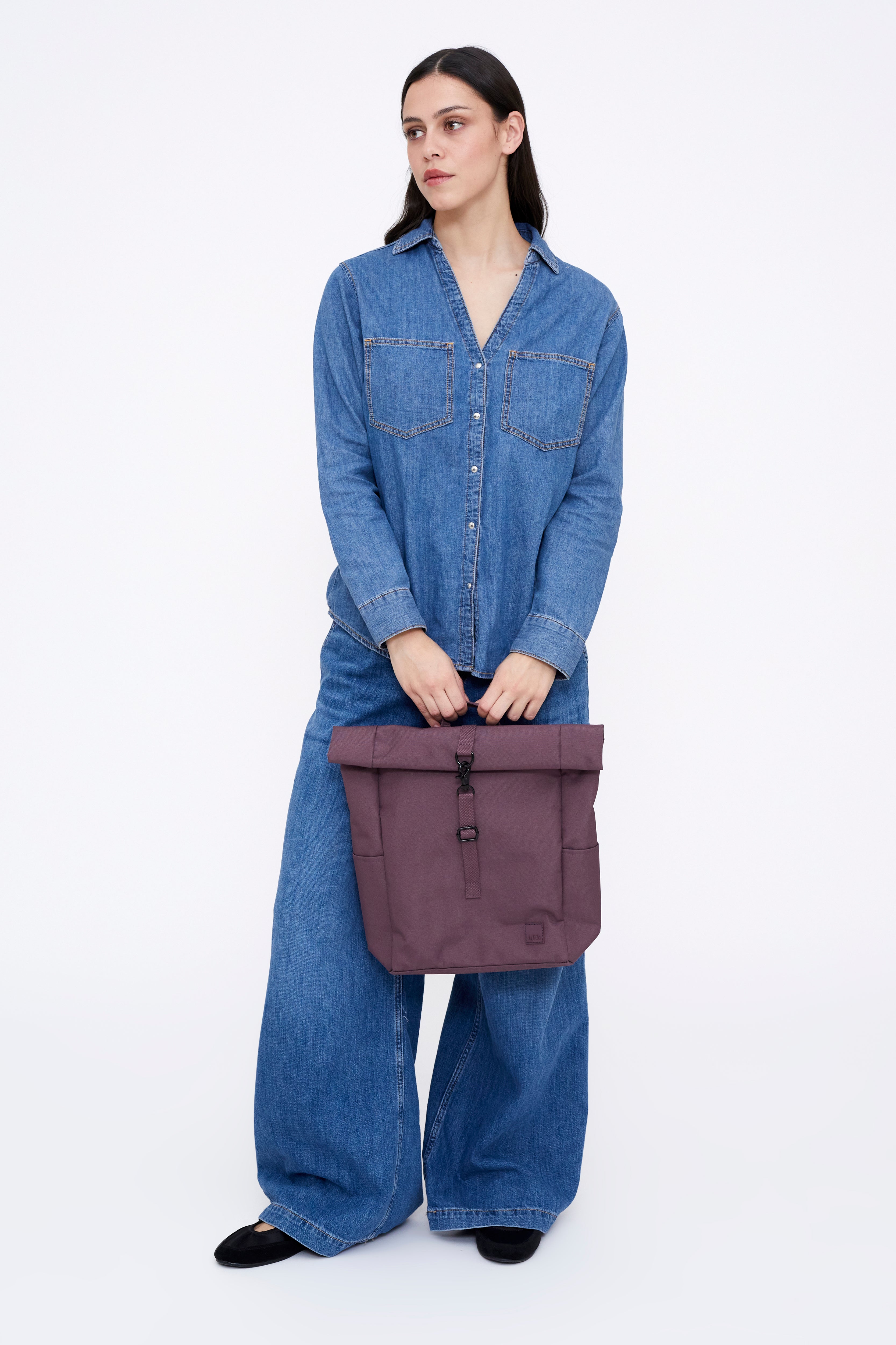 Roll Mini Backpack Maroon - Lefrik