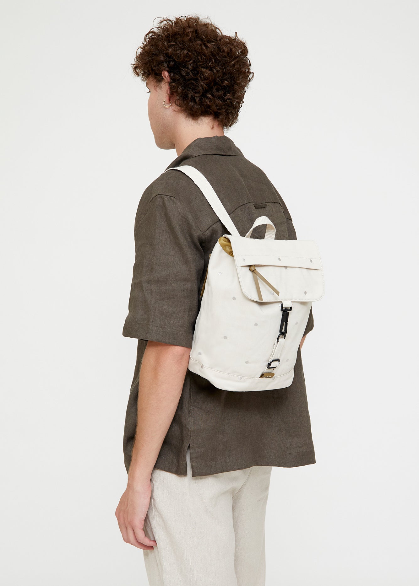 Kaut Mini Backpack Ecru Dots - Lefrik