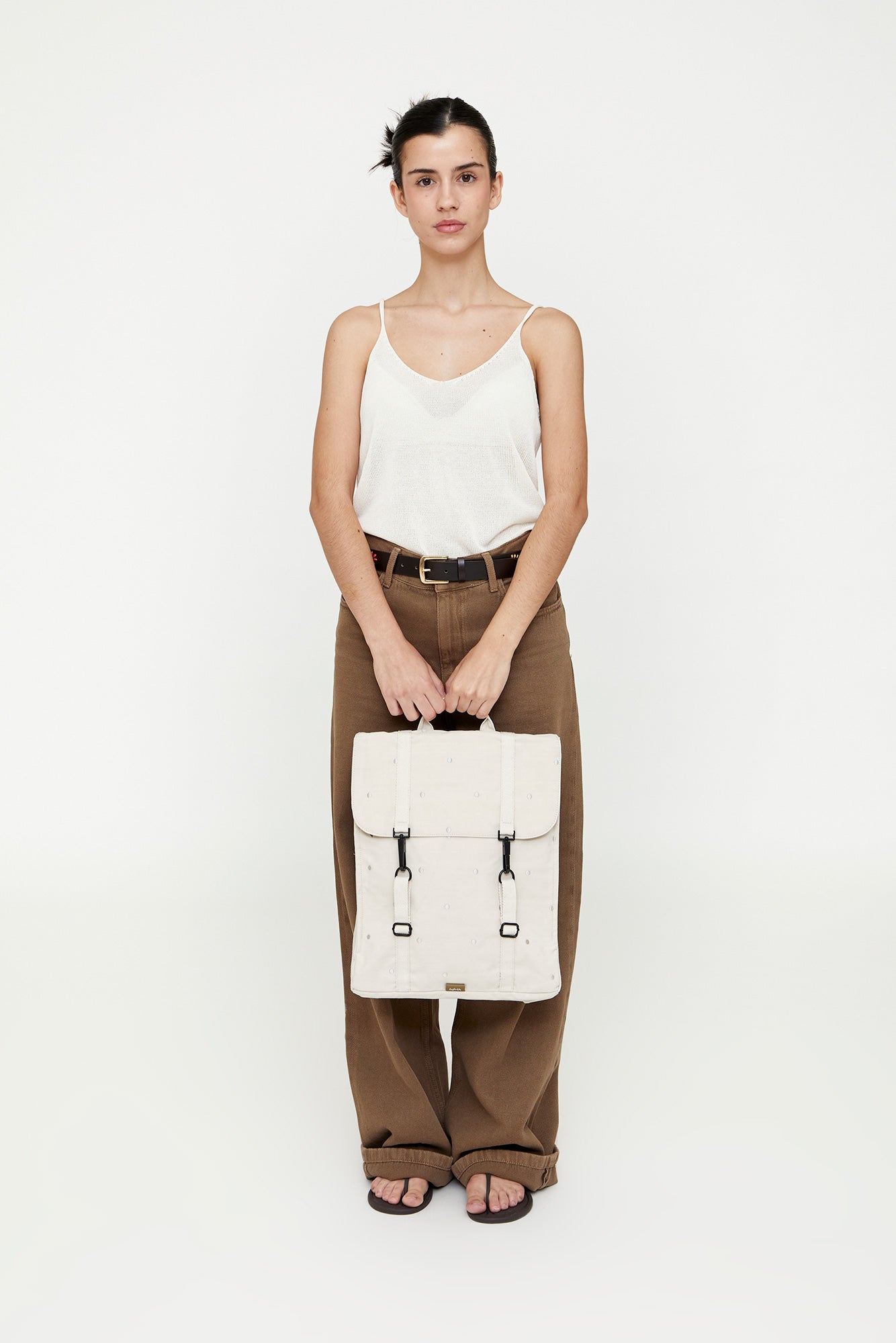 Handy Backpack Ecru Dots - Lefrik