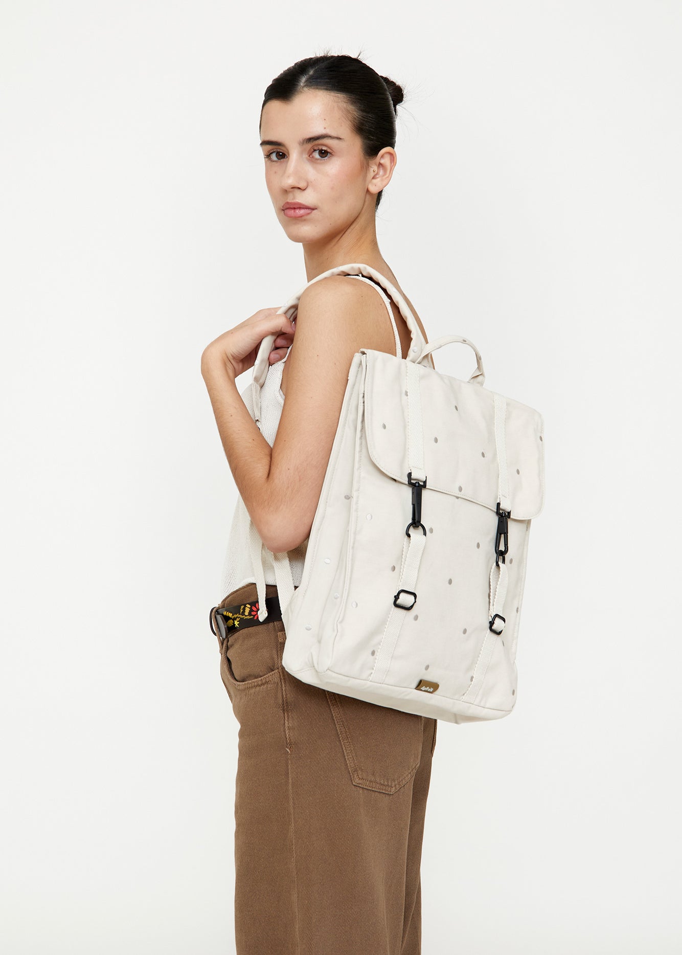 Handy Backpack Ecru Dots - Lefrik