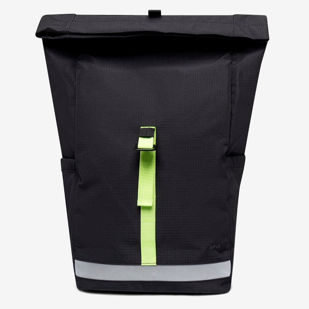 Lars Roll Backpack Black Lime - Lefrik