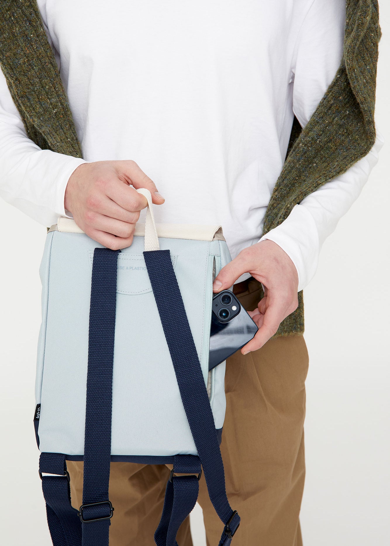 Kaut Mini Backpack Marine Block - Lefrik