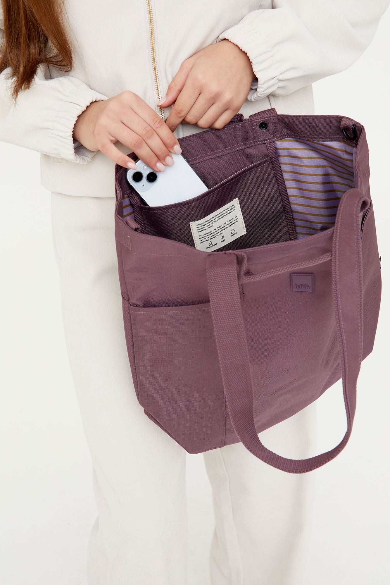 Raw Tote Bag Maroon - Lefrik