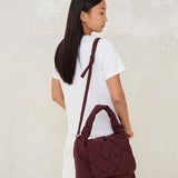 Bolso Ani trenzado Burgundy