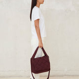 Bolso Ani trenzado Burgundy