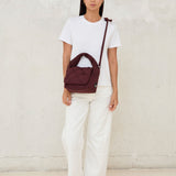 Bolso trenzado Ani Mini Burgundy