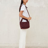 Bolso trenzado Ani Mini Burgundy