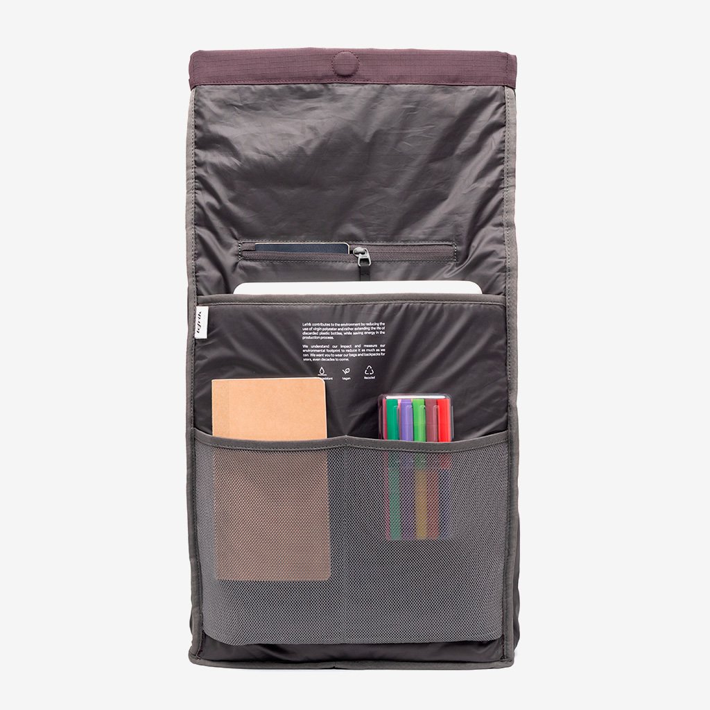 Pack Lars Roll Backpack Wine - Lefrik