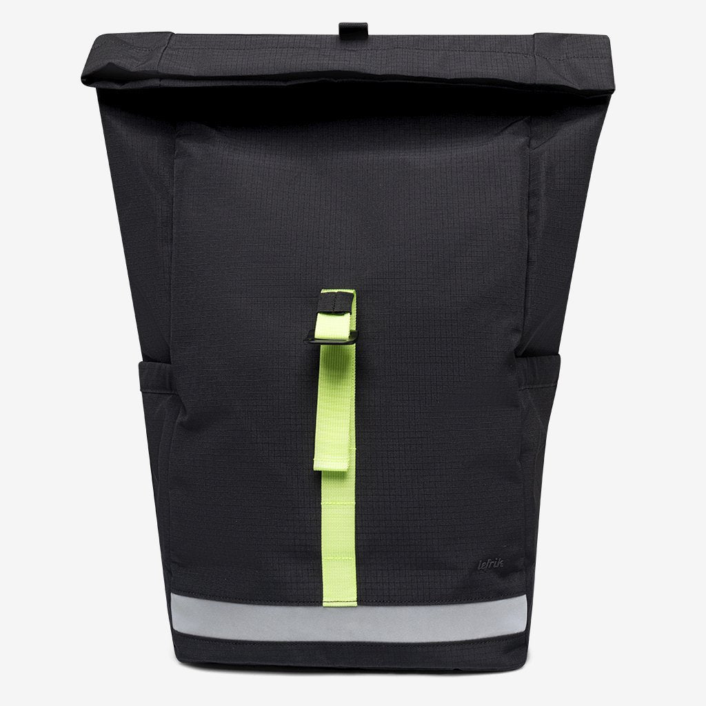 Pack Lars Roll Backpack Black Lime - Lefrik